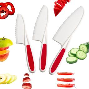 img 4 attached to Nylon Kitchen Knife Set (3 Piece) by StarPack - Ideal for Children, Lettuce Preparation, and Safe Kitchen Usage