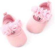 🌸 enercake soft sole floral infant mary jane flats - baby girl shoes for baptism dresses logo