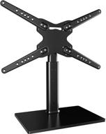 juststone universal tv stand: heavy duty table top base for 37-70 inch flat screen tvs - height adjustable, vesa 600x400mm, holds up to 110lbs logo