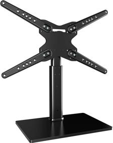 img 4 attached to JUSTSTONE Universal TV Stand: Heavy Duty Table Top Base for 37-70 inch Flat Screen TVs - Height Adjustable, VESA 600x400mm, Holds up to 110lbs