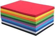 🎨 50 pack foam handicraft sheets: colorful crafting sponge paper for classroom art projects, diy crafts | 6 x 9 inches, thick & soft | 10 vibrant colors logo