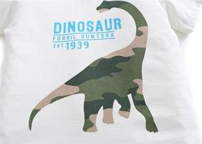 img 1 attached to 🦖 HowJoJo Dinosaur Monster Graphic T-Shirts for Boys' Apparel