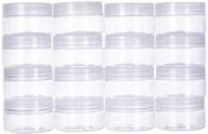 🔧 benecreat 16 pack 4oz (120ml) clear slime storage jars with wide-mouth and transparent lids - ideal for diy slime making - 2.6x1.65 logo