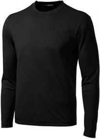 img 2 attached to 👕 DRI-Equip Youth Long Sleeve Athletic Shirts with Moisture Wicking Technology. Available in XS-XL Youth Sizes.