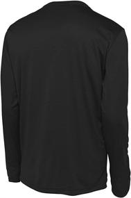 img 1 attached to 👕 DRI-Equip Youth Long Sleeve Athletic Shirts with Moisture Wicking Technology. Available in XS-XL Youth Sizes.