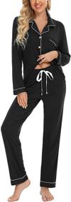 img 4 attached to Samring Womens Sleepwear Nightwear Pockets Women's Clothing and Lingerie, Sleep & Lounge