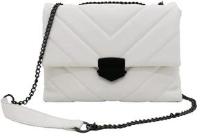 img 4 attached to White Crossbody Shoulder Handbags Synthetic