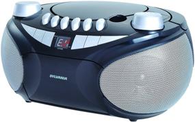 img 1 attached to 📻 Sylvania SRCD286 Portable Cassette Boombox: Music on the Go!
