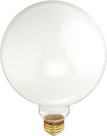 💡 150w g40 globe decorative light bulb: incandescent, long life, white, 5" diameter - 130v logo