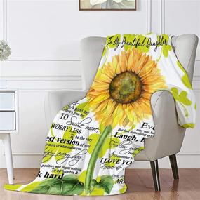 img 1 attached to Одеяло для дочки Sunflower 50X40 дюймов