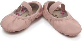 img 2 attached to So Danca Leather Toddler Ballet Girls' Shoes