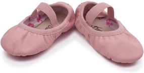 img 3 attached to So Danca Leather Toddler Ballet Girls' Shoes