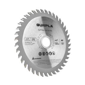 img 1 attached to 🪚 Gunpla 4-1/2-inch 40T TCT Saw Blade: Versatile for Efficient Hard & Soft Wood Cutting with 7/8-inch Arbor