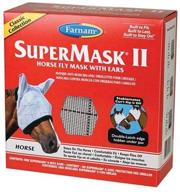 🐴 classic collection supermask ii horse fly mask with ears - assorted colors logo