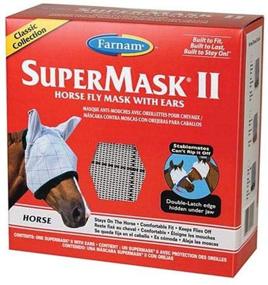 img 1 attached to 🐴 Classic Collection SuperMask II Horse Fly Mask with Ears - Assorted Colors
