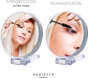 img 2 attached to 💄 Danielle Portable Folding Makeup Mirror with Magnification