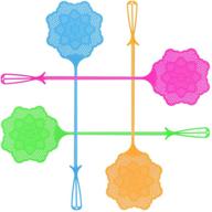 🪰 pestcone 4 pack fly swatters: long handle plastic swatter in sweet colors for effective pest control, perfect for home and outdoor use logo