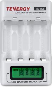 img 4 attached to Tenergy TN156 4-Bay Compact AA/AAA NiMH NiCD LCD Battery Charger - The Perfect Charger for AA and AAA Rechargeable Batteries, Ideal for Daily Use with Various Electronic Devices