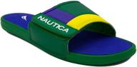 👟 nautica athletic adjustable comfort sandal in grey, size 11 for men logo