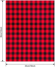 img 3 attached to 🎄 Christmas Buffalo Plaid Heat Transfer Vinyl Set: 12 Sheets of 12 x 10 Inch Print Plaid Iron on Vinyl - DIY Clothes, T-Shirts, Hats, Coats, Helmet, Socks, Bags - HTV Leopard Black White Vinyl