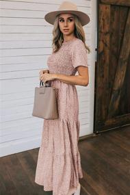 img 3 attached to 👗 Zattcas Womens Summer Casual Smocked Dresses: Effortlessly Stylish Women's Clothing