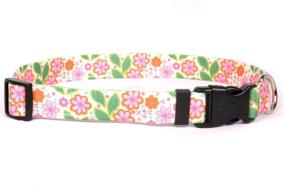 img 1 attached to 🌸 Standard Dog Collar - Flower Patch Designer Edition