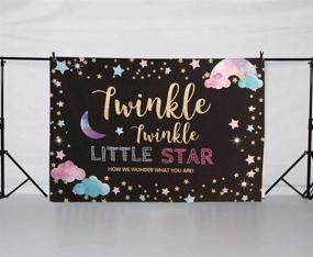 img 2 attached to 🎀 7x5ft Gender Reveal Party Backdrop Funnytree - Boy or Girl Twinkle Twinkle Little Star Photography Background - Pink and Blue Gender Surprise Photo Banner - Baby Shower Photobooth Cake Table Decoration