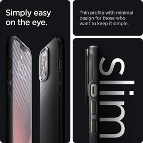 img 2 attached to Spigen Thin Fit iPhone 13 Pro Case (2021) - Sleek Black Design for Enhanced Protection