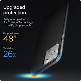 img 1 attached to Spigen Thin Fit iPhone 13 Pro Case (2021) - Sleek Black Design for Enhanced Protection