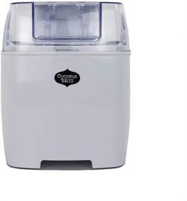 img 4 attached to Coconut Bliss Ice Cream Maker - Easy Automatic Ice Cream Machine with Timer, Includes Bowl + Recipe Book - Organic, Vegan, Non-Dairy, Plant-Based Frozen Dessert Maker, The Bliss Maker™ (White, 1.5L)