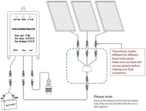 img 3 attached to 🔌 Солнечное зарядное устройство Sunway с адаптерами SAE Connector & Solar Panel Combiner: Расширяемый провод 3 к 1 для легкой зарядки и обслуживания аккумулятора