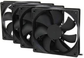 img 3 attached to Rosewill 120mm Case Fan 4-Pack, Long Life Sleeve Bearing Computer Case Fan ROCF-13001, Ultra Quiet Cooling Fan 4 Pack 120 mm Standard Fan