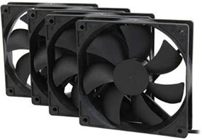 img 4 attached to Rosewill 120mm Case Fan 4-Pack, Long Life Sleeve Bearing Computer Case Fan ROCF-13001, Ultra Quiet Cooling Fan 4 Pack 120 mm Standard Fan