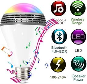 img 1 attached to 🔦 Y01 LED Smart Light Bulb: Bluetooth Speaker, APP Control, RGB Color Changing & Dimmable