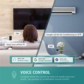 img 2 attached to 📱 MoKo 2 Pack WiFi Smart IR Remote Controller for Echo Flex with Universal Control - Perfect for TV, Air Conditioning, Electric Fan, and Heater; Compatible with Alexa & Google Assistant