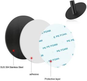 img 3 attached to YAKAON Strong Adhesive Hooks: Ideal for Heavy-duty Applications