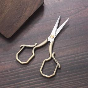 img 2 attached to 🧵 YOUGUOM Small Sharp Embroidery Scissors: Precision Pointed Tip Thread Snips for Sewing, Needlework, Craft, Art Work - with Storage Case