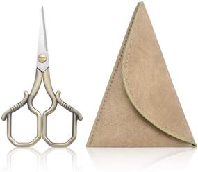 img 4 attached to 🧵 YOUGUOM Small Sharp Embroidery Scissors: Precision Pointed Tip Thread Snips for Sewing, Needlework, Craft, Art Work - with Storage Case