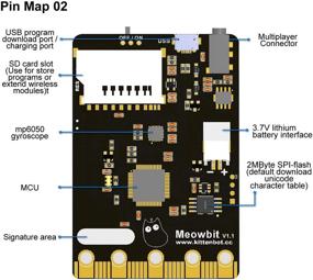 img 2 attached to Разработка настольной игры Meowbit Programming Board Game Development Board: совместимость с Microsoft Makecode Arcade, 160x128 экран, поддержка macOS & Windows, с оранжевым силиконовым чехлом