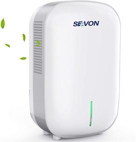 img 4 attached to 🌫️ SEAVON Dehumidifier: Compact, Portable & Quiet - Ideal for Small Spaces (Basements, Bedrooms, Bathrooms, RVs, Closets) - 2200 Cubic Feet Capacity - Auto Shut Off Feature