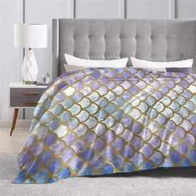 img 1 attached to ARNOVIC Dreamlike Mermaid Blankets Luxurious Bedding