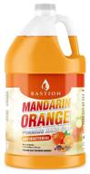 🍊 premium mandarin orange scented foaming antibacterial hand soap: 1 gallon bulk refill - made in the usa logo