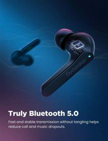 img 1 attached to 🎧 Беспроводные наушники Meidong KY06A с Bluetooth 5.0, HiFi стерео, защитой IPX6 от воды, воспроизведением до 40 часов - идеально подходят для тренировок, бега, спорта, тренажерного зала - в комплекте беспроводной зарядный чехол.