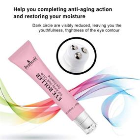 img 1 attached to 👁️ Beaueli Eye Serum Roller with Hyaluronic Acid, Niacinamide & Peptide - Effective Anti-Aging Treatment for Dark Circles, Puffiness, Wrinkles- Under Eye Cream Massage with 0.7 fl.oz