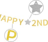 birthday pre strung glittery banner decorations logo