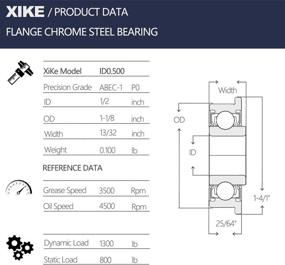 img 3 attached to Flanged Groove Bearings for Wheelbarrows by XiKe