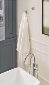 img 3 attached to 💄 Stylish and Functional Amerock Corp BH26512MB Markham Robe Hook in Matte Black: Enhance Your Bathroom with Elegance