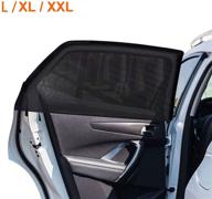 🚗 super elastic car window sunshades for large vehicles - 44 to 53 inches. breathable mesh window cover for car camping and side window screens for optimal shade logo