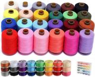 sewing threads set polyester machines logo