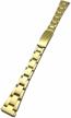 watchband newlife gold tone stainless replacement logo